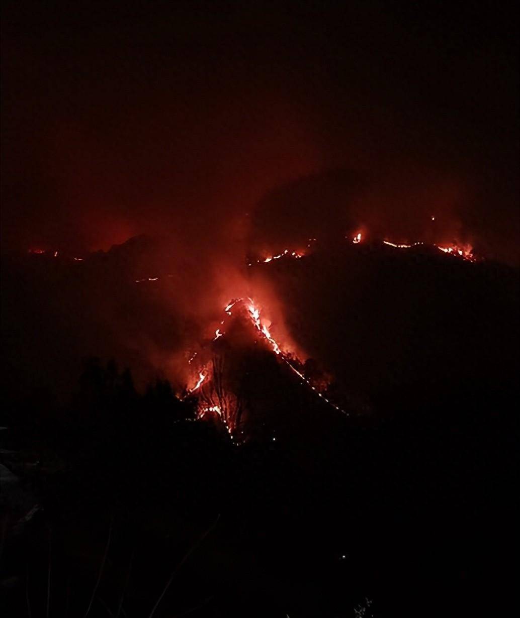 广西百色隆林突发山火蔓延至多座山,当地:已扑灭,无人员伤亡_网友