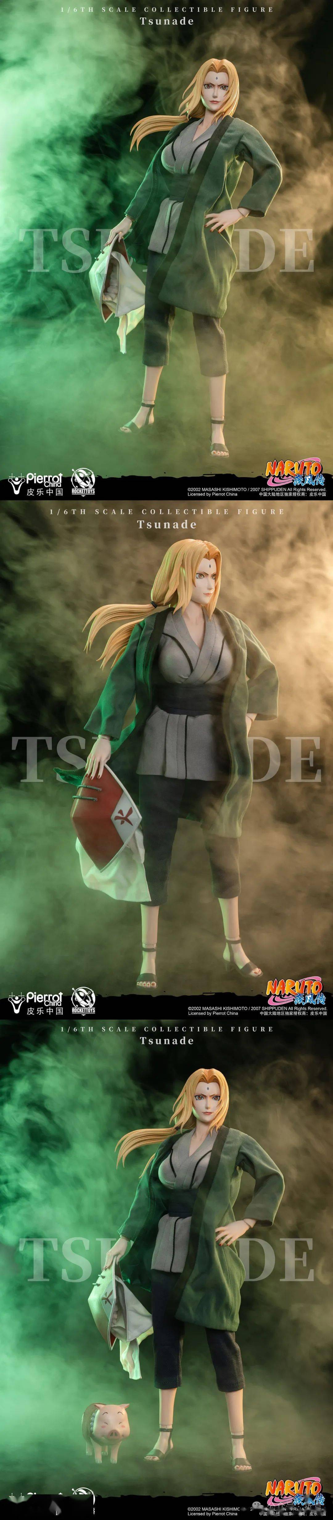 rockettoys《火影忍者疾风传》纲手,别再赌啦!_硅胶_表情_关节