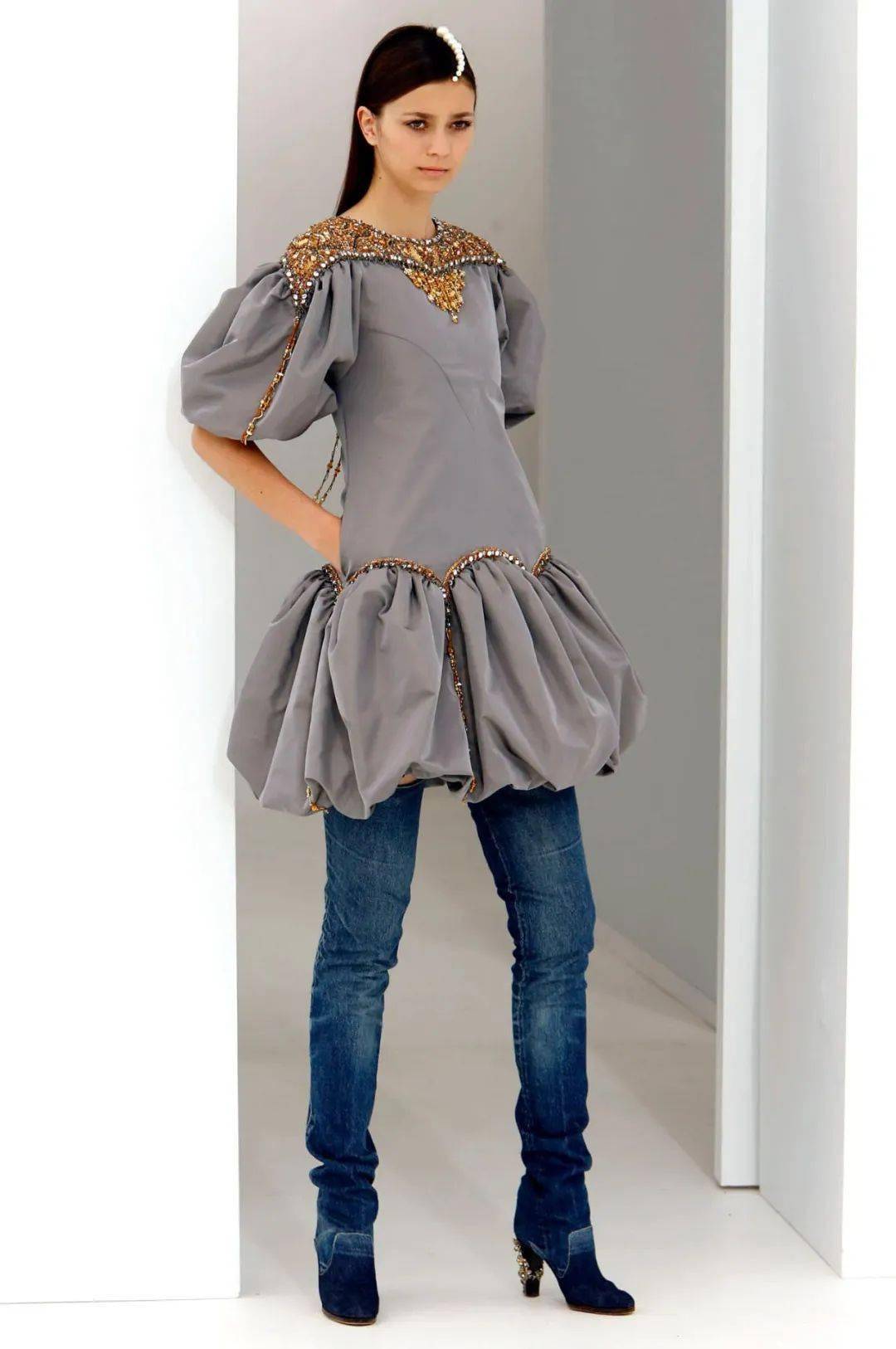 高端牛仔修罗场,t台高定牛仔服装发展史_spring_paul_jean