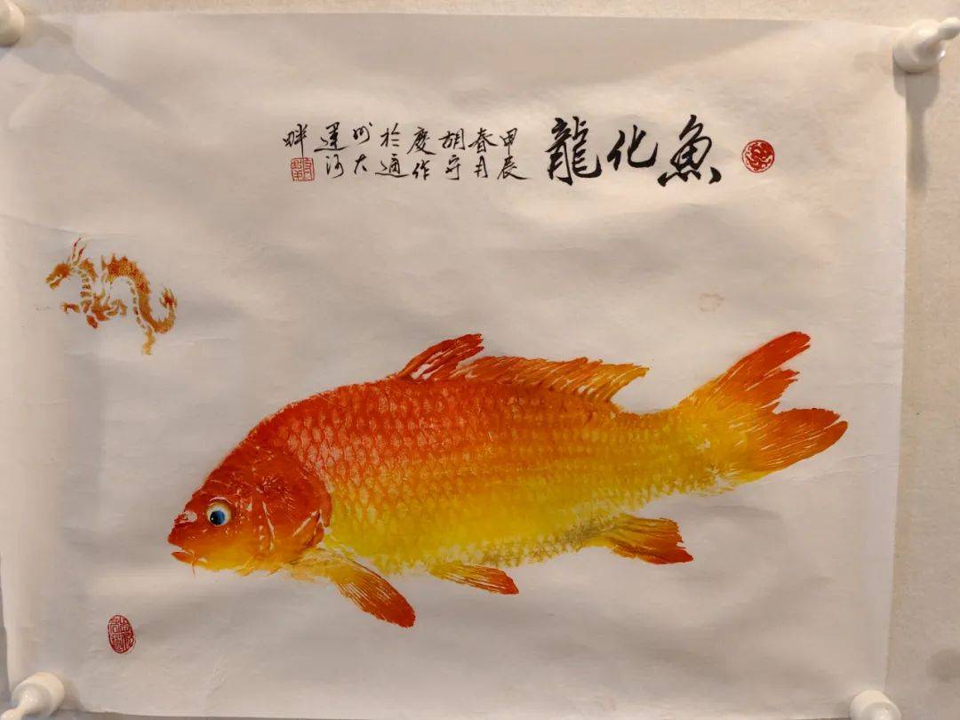 鱼拓画,游走于纸上的艺术
