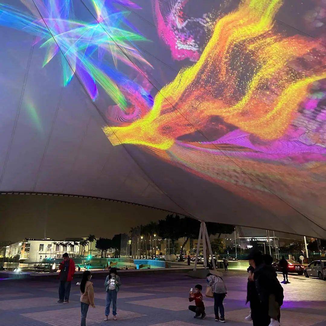 新口岸区"环游星河"澳门科学馆心形树广场,澳门科学馆前地,连接文化