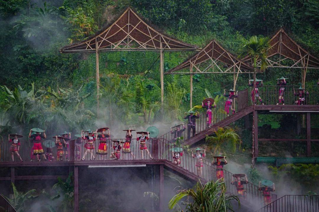 陵水小妹村:我们的小康生活"青山为景,踏水而歌"_演出_旅游_海南