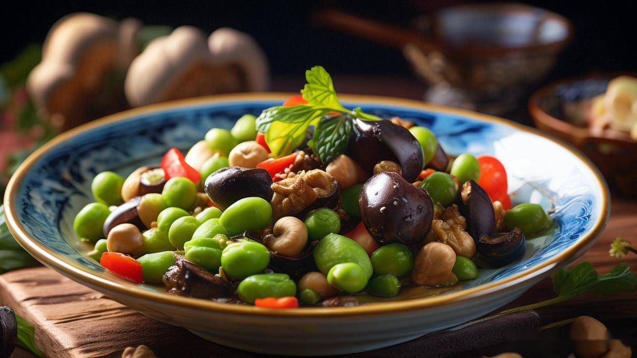 从田间到餐桌:芥蓝腰果炒香菇的烹饪之旅,带你感受食材的魅力_道菜