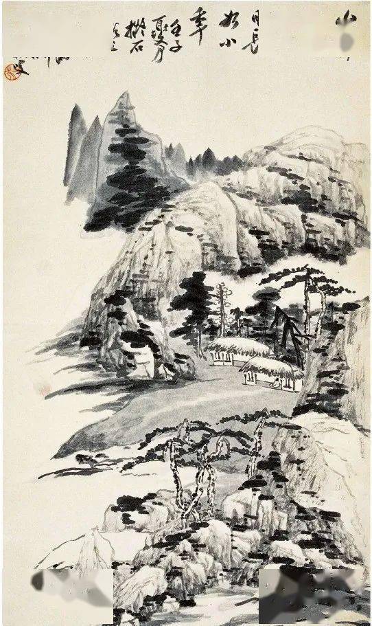 【国画天地】大气磅礴的山水画_梁崎_意境_作品