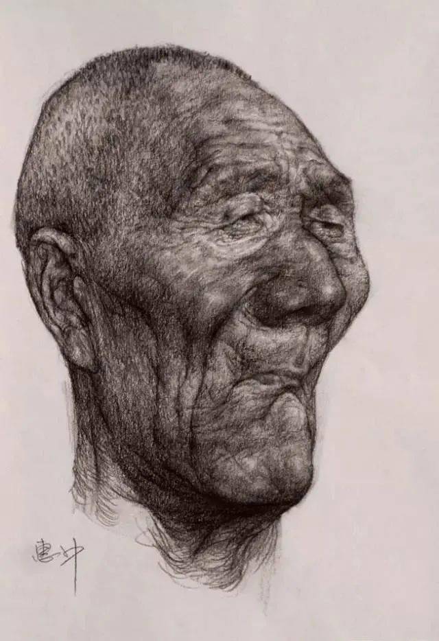 解放军艺术学院教授,任惠中素描速写_中国_作品_人物