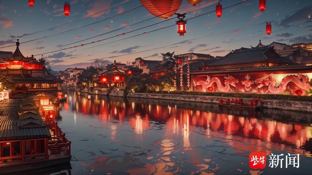 花灯逢元夜,今宵ai团圆_元宵_佳节_秦淮