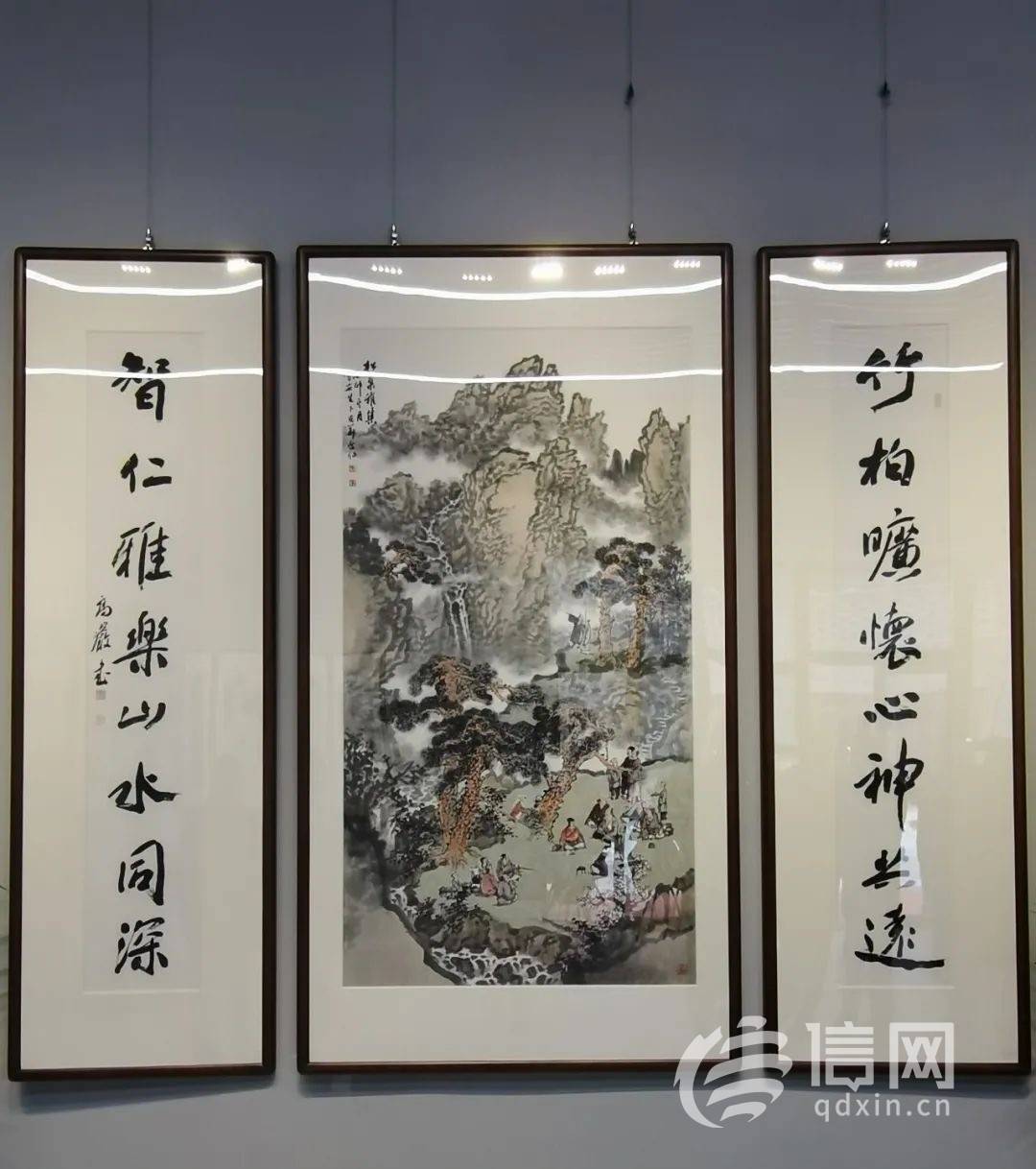 即墨画院,即墨区书法家协会承办,紫荆堂美术馆,墨渊阁画廊协办,青岛润