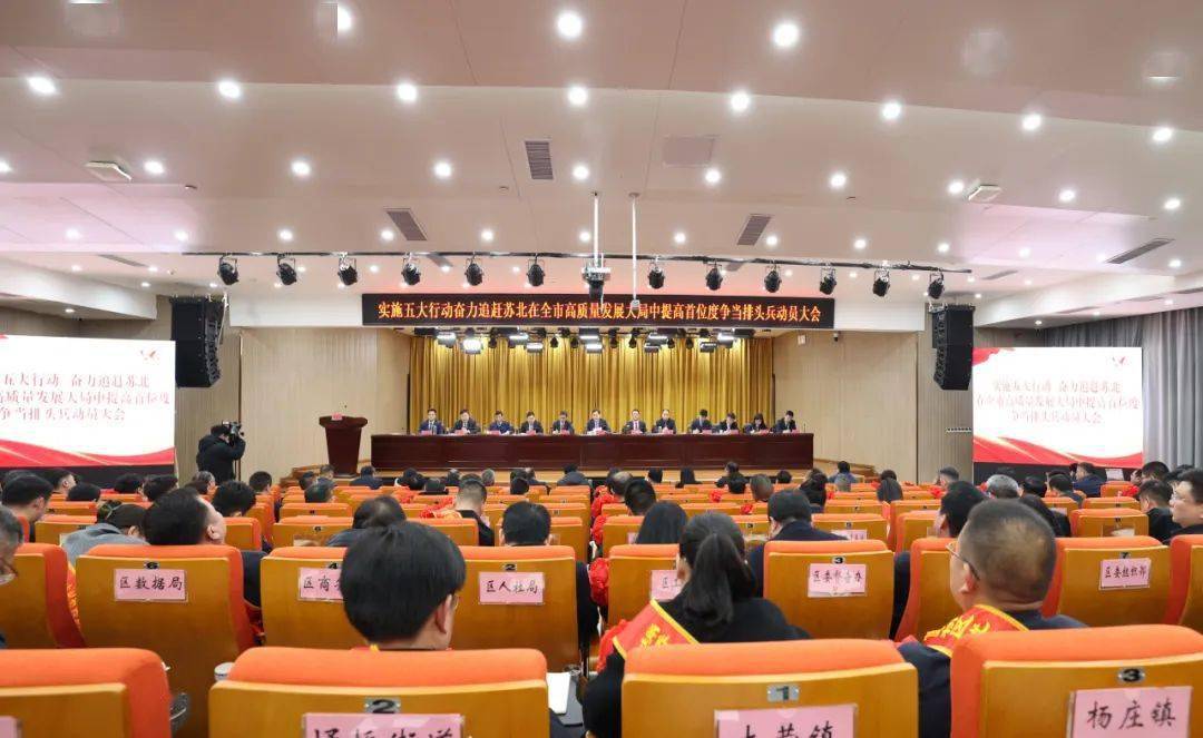 实施五大行动 奋力追赶苏北 在全市高质量发展大局中