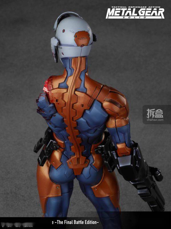 gecco合金装备生化忍者灰狐战损版16游戏雕像