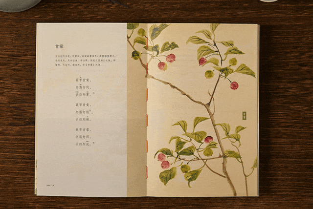 由日本江户时代的儒学者细井徇,随文精准插图,边读诗边欣赏