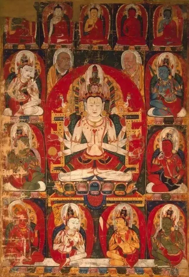 岩石嶙峋,岩石间两颗竹树挺拔而立.