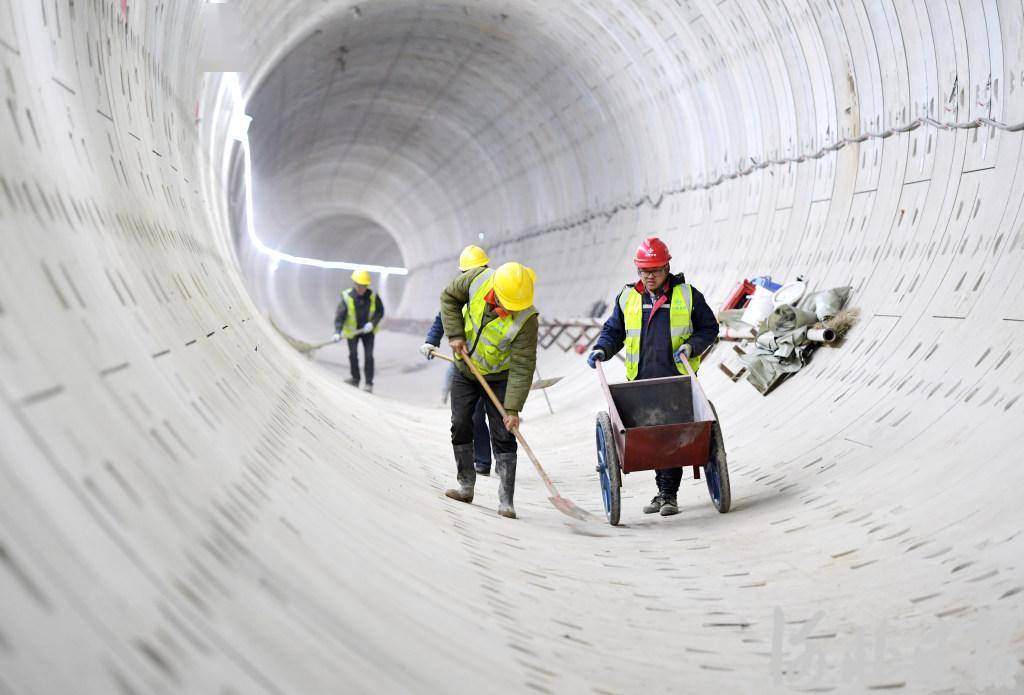 石家庄轨道交通4号线一期工程首个区间隧道双线贯通_复兴_左线_检查