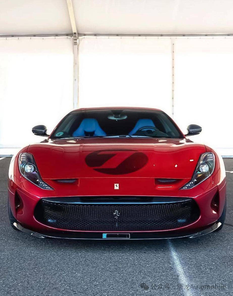 绝美的三层"火山红"色彩,展现在极其罕见且同样美丽的法拉利sp43"omol