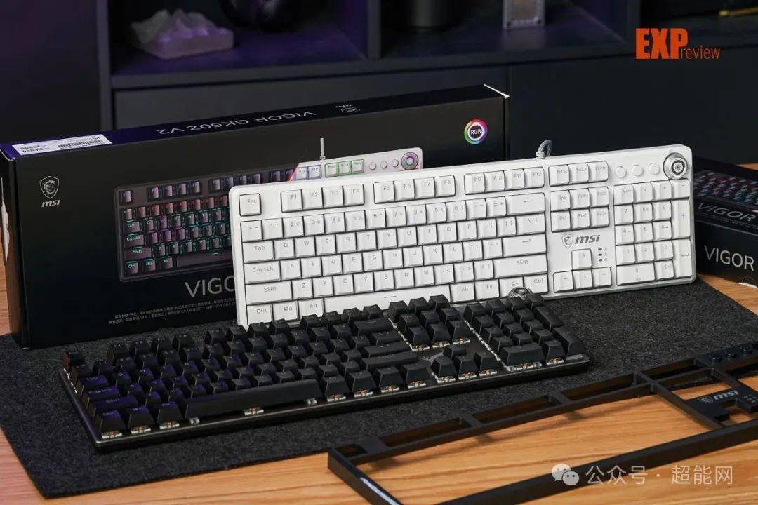 微星vigor gk50z v2机械键盘体验:活力绽放的双面rgb玩家_按键_灯光
