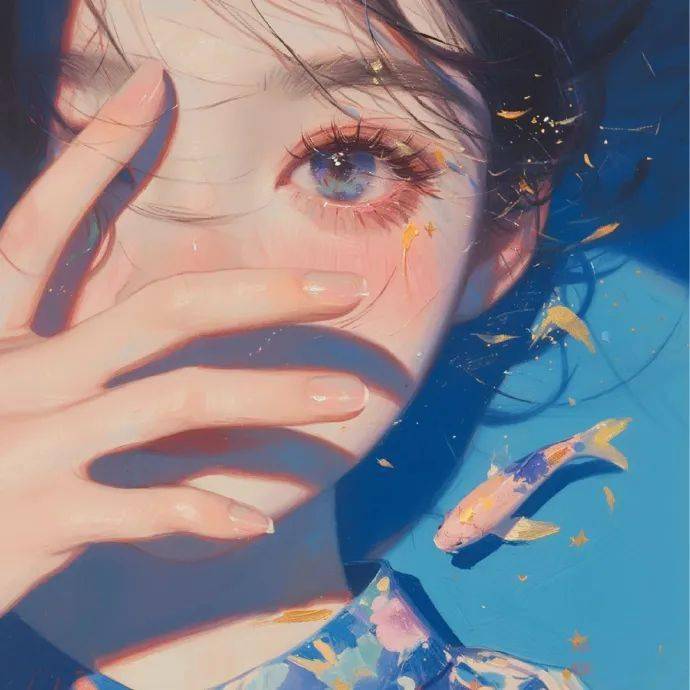 一眼就很哇塞的蓝色系头像