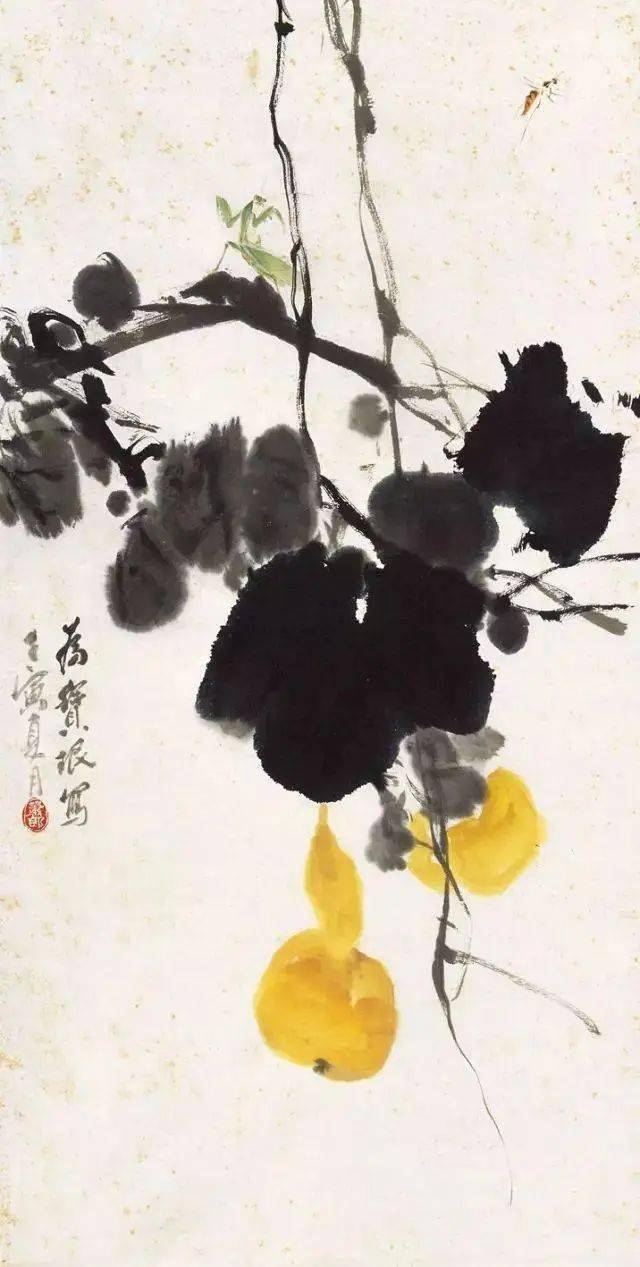 这小写意果蔬,清新秀润_萧朗_菜根香_书法