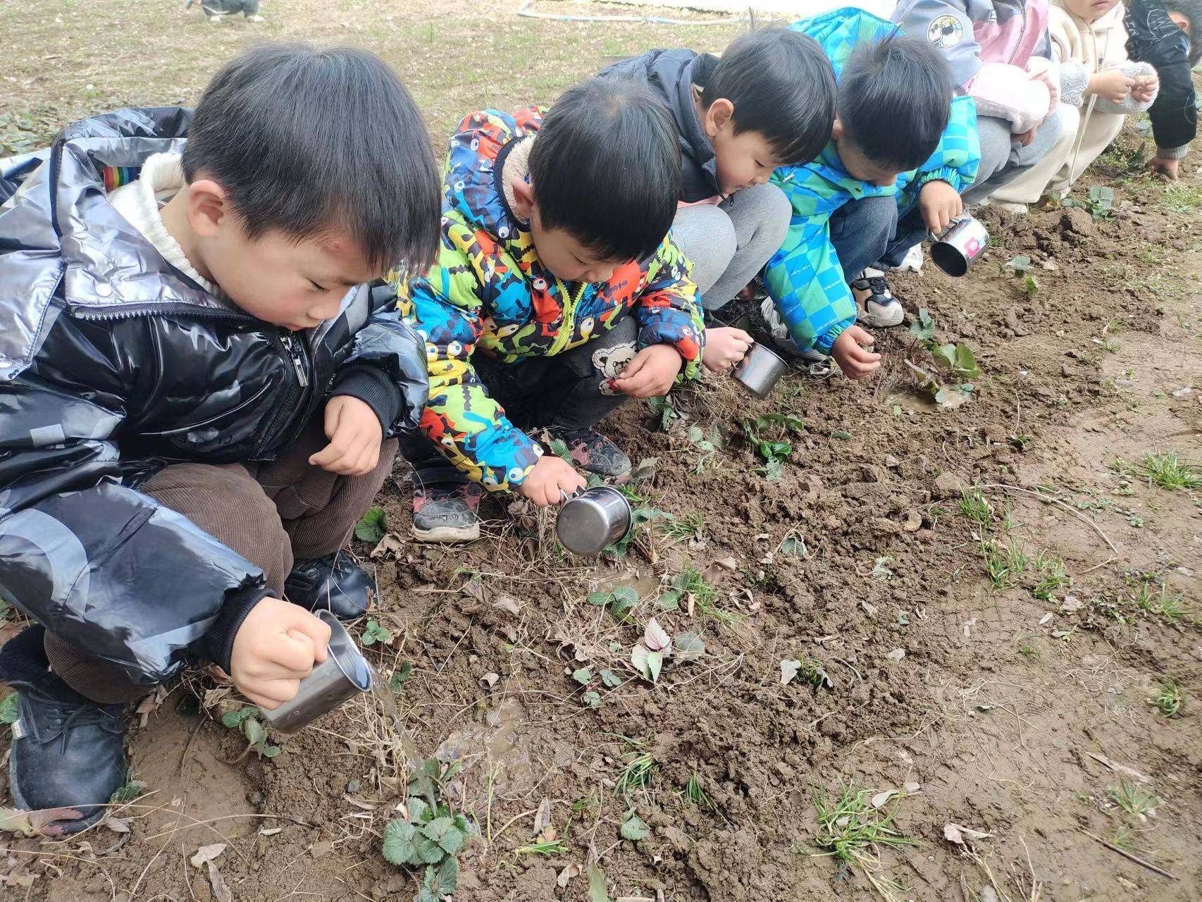 拥抱春天,呵护绿色 ——高新区梁陈幼儿园植树节活动