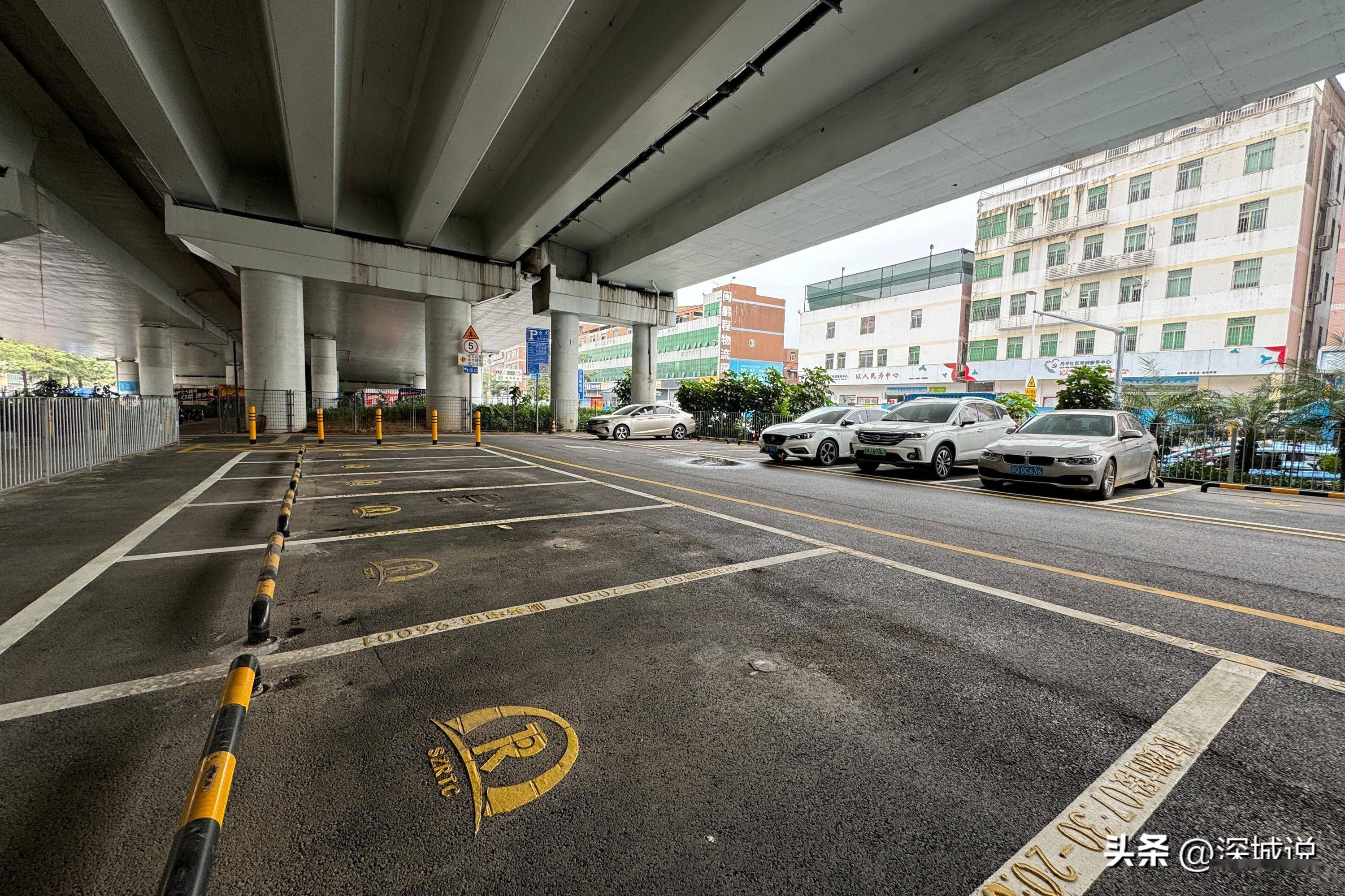 高架桥底空间再利用,深圳龙岗新增"宜停车"泊位就在桥下_缴费_停车位_