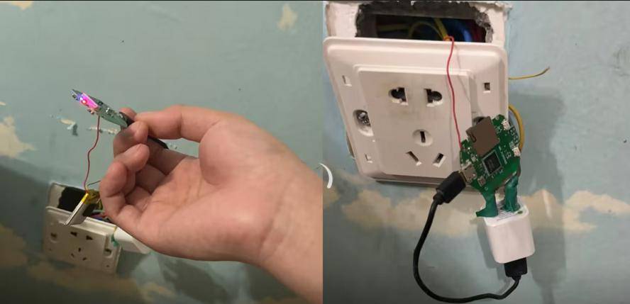 该网友称,插座内是摄像头,事后他们选择了报警,在给酒店差评后,竟然被