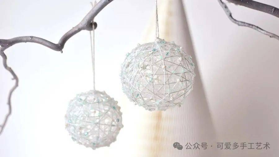 树枝绳子蕾丝垫一个气球就能轻松变收纳