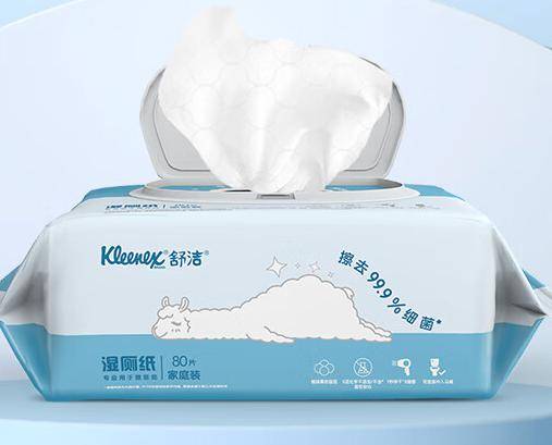 湿厕纸时代来临舒洁80片家庭装卫生升级新选择