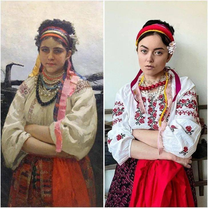 美女艺术家角色扮演重现名画让人大呼过瘾