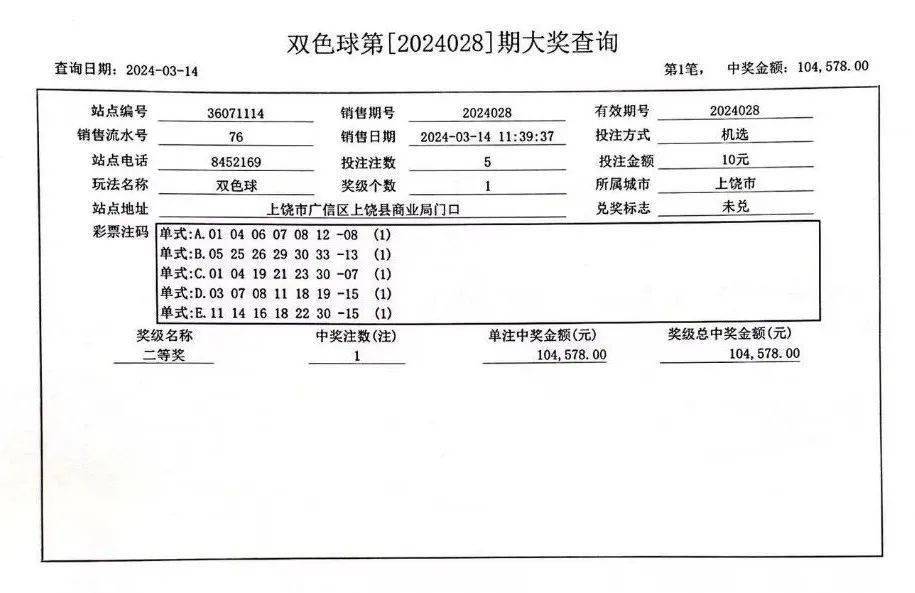 福彩开奖 | 我省彩民喜中3注双色球二等奖_中出_中国_一等奖