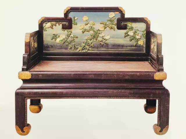 故宫博物院馆藏——紫檀家具_中期_红木_花卉