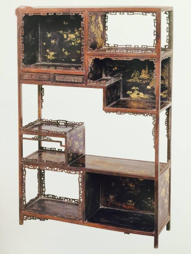 故宫博物院馆藏——紫檀家具_中期_红木_花卉