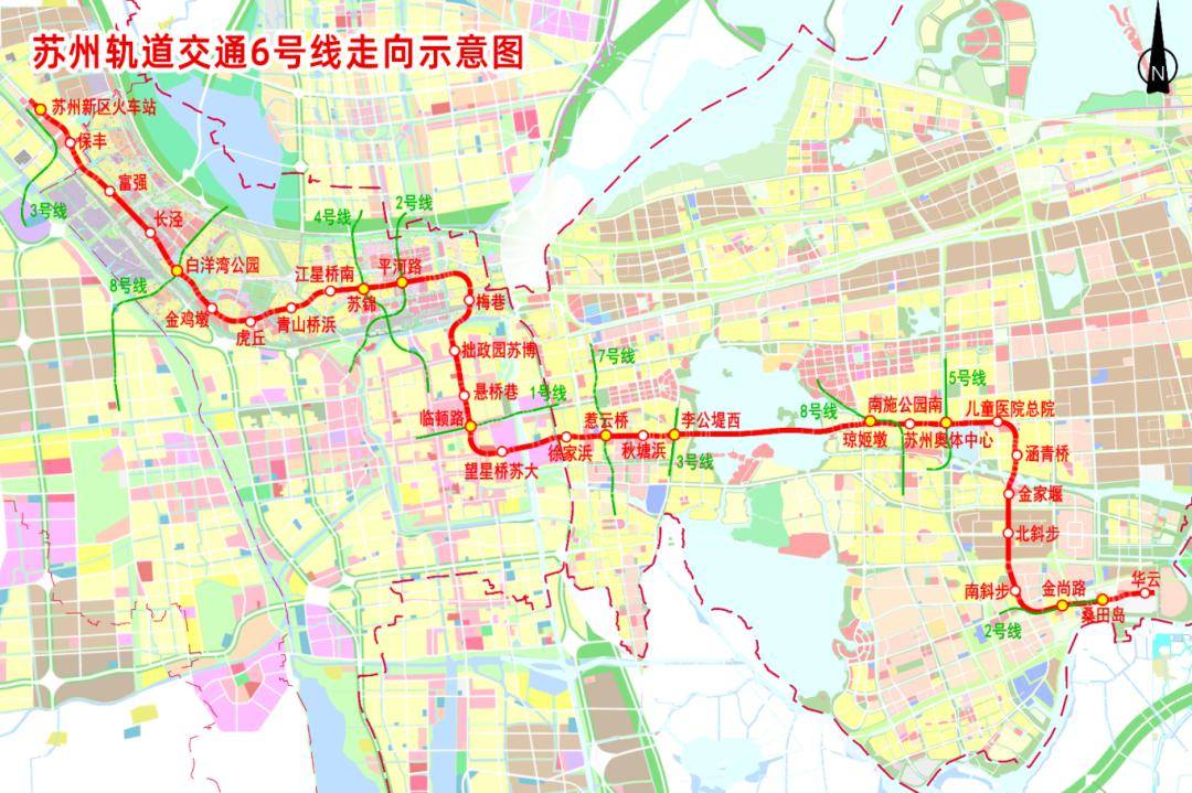 轨交6,7,8号线开通时间定啦!(附新版线路图)_运营_苏州_全线