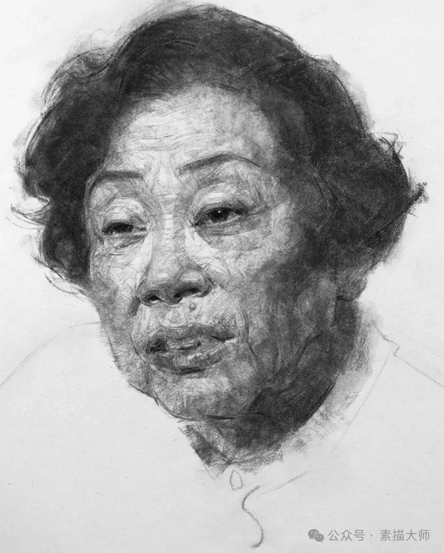 旧金山艺术大学教授oliversin女性肖像素描