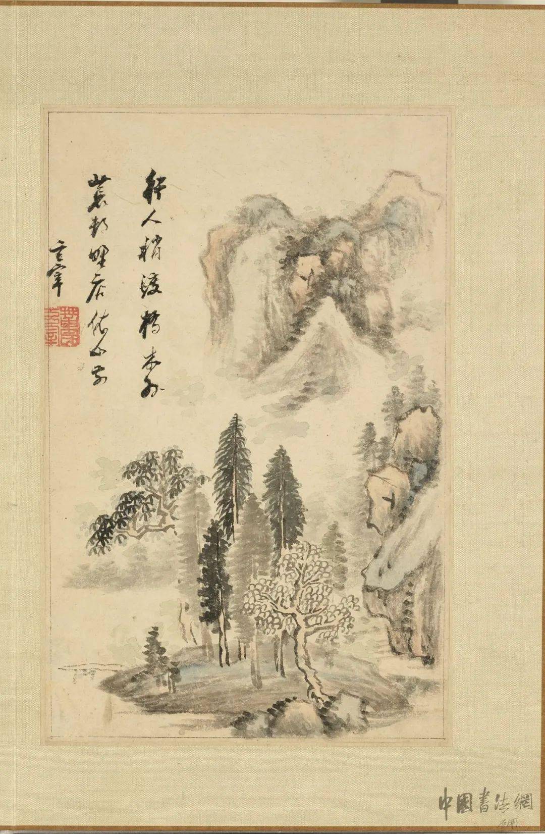 他画册明董其昌书画合璧图册