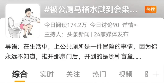 金小鸥讲健康 一问“医”答：被公厕马桶的水溅到屁股，会得性病吗？ 传播 病原体 科普