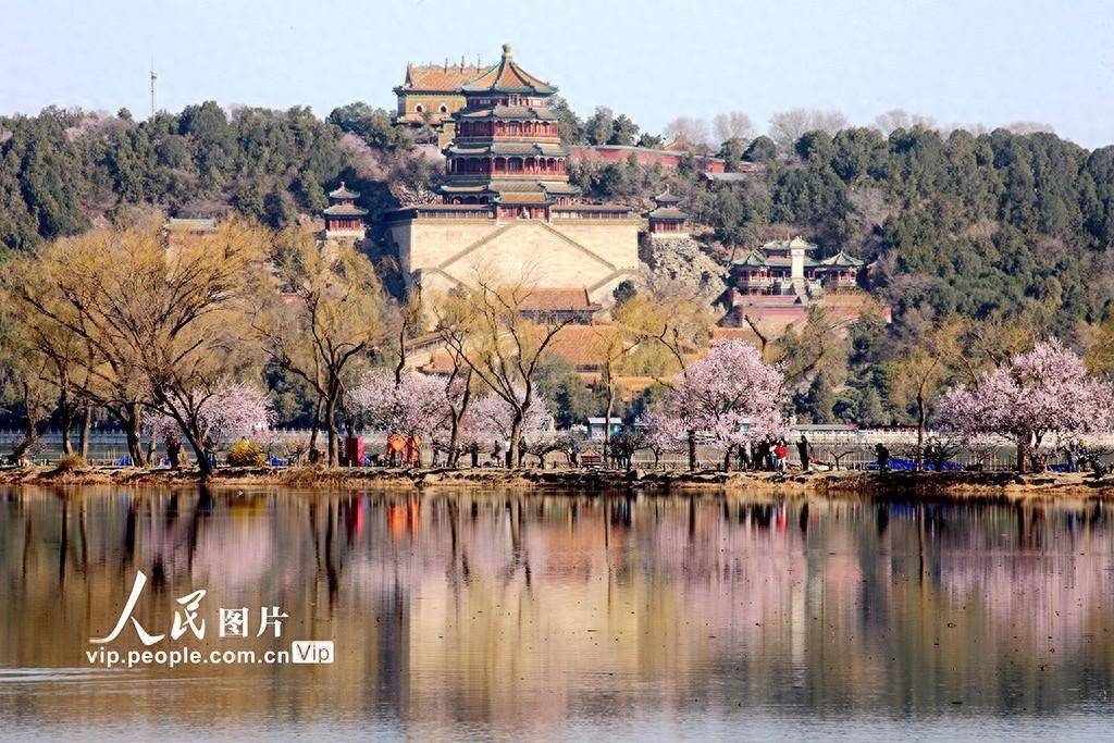 北京颐和园西堤春色美