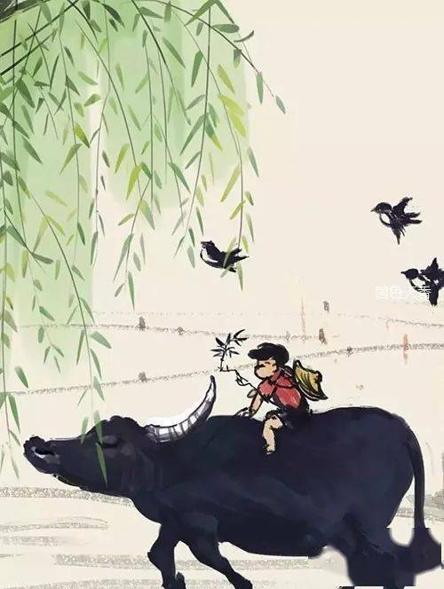 春分随之即到,其时便出现挨家送春牛图的.