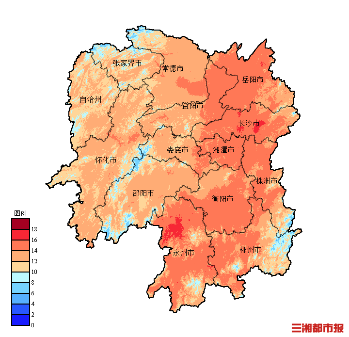 来自湖南省气候中心数据显示,截至3月14日20时,湖南全省97个国家级