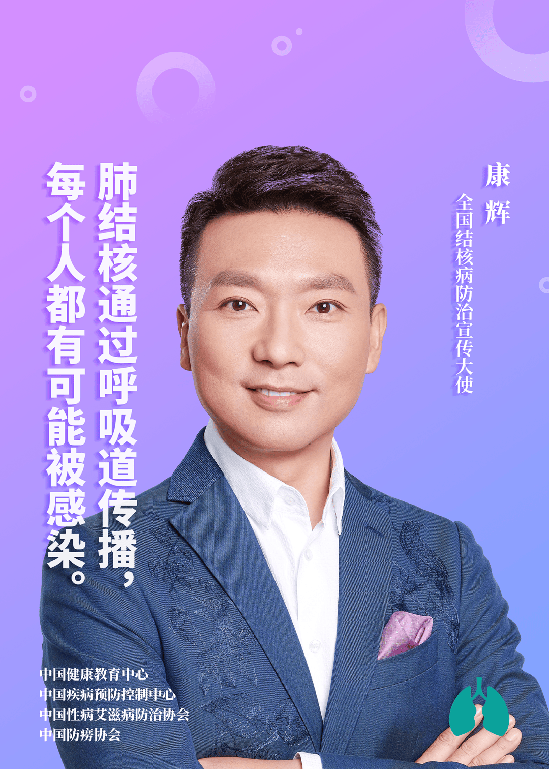 健康教育结核病防治宣传大使提醒您