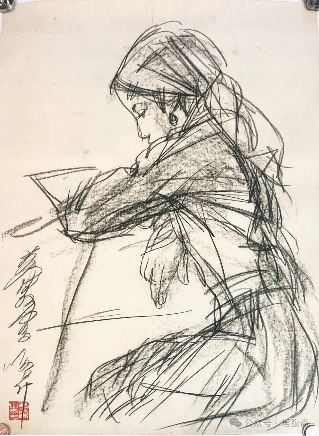 坦腹斋所藏书画丨黄胄速写稿