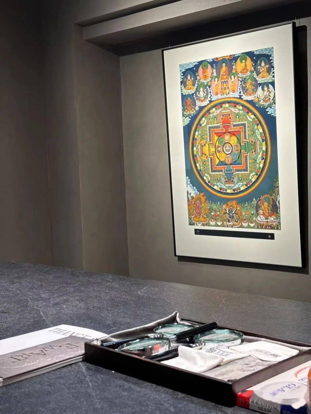 本次唐卡展是有点东西艺术空间的首个展览,展出包括次仁旺加,平措扎西