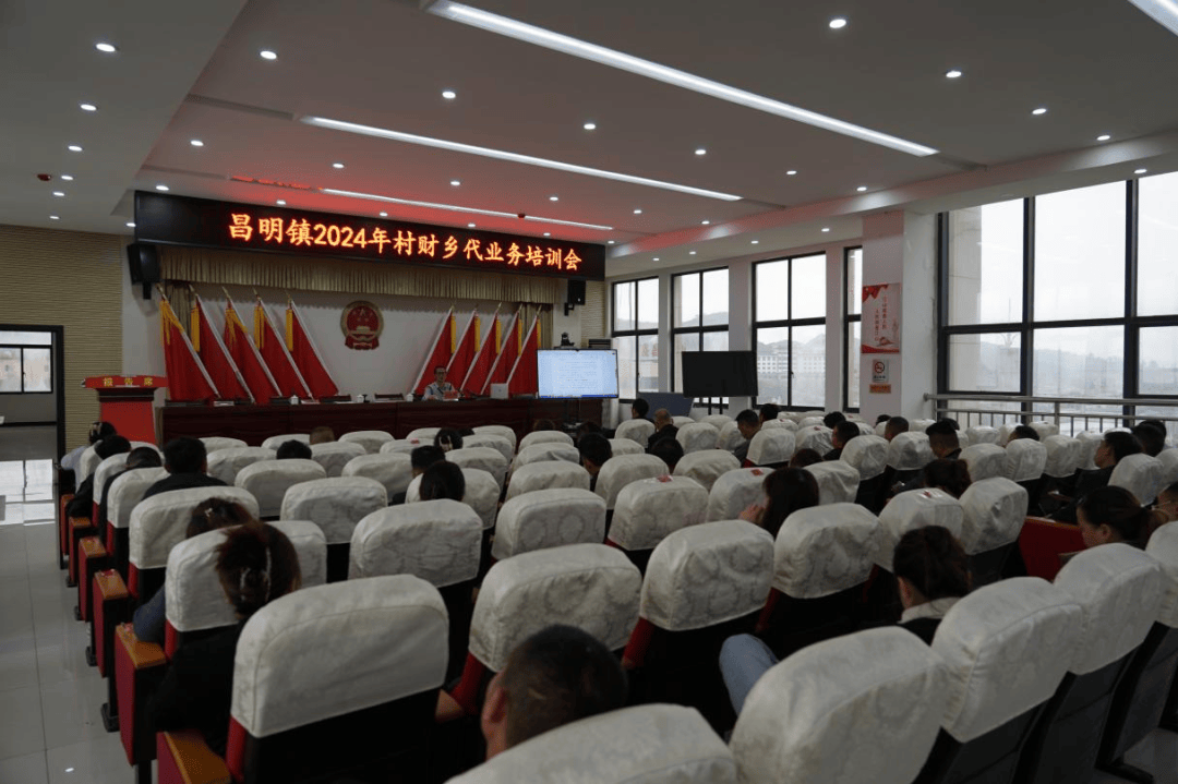 昌明镇组织召开2024年村财乡代业务培训会
