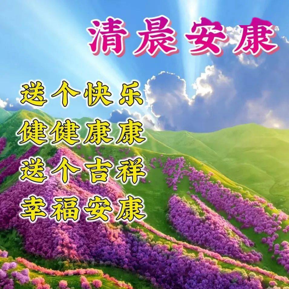 最新版早上好温馨祝福唯美问候图片,新的一天,平安喜乐,万事如意!