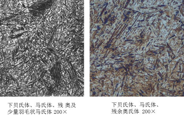 其典型形态是一束大致平行位向差为6~8od铁素体板条,并在各板条间分布