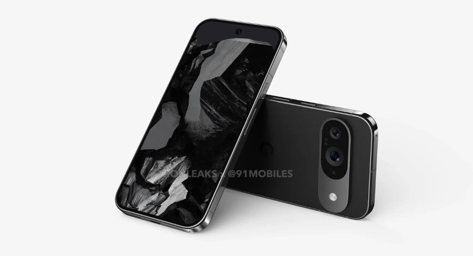 谷歌pixel9最新渲染图曝光直角中框横向镜组设计