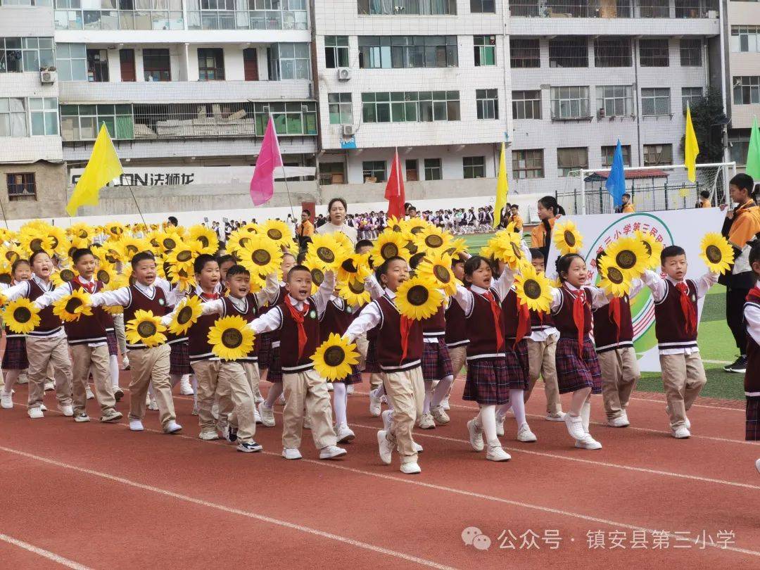 镇安县第三小学第三届田径运动会开幕啦