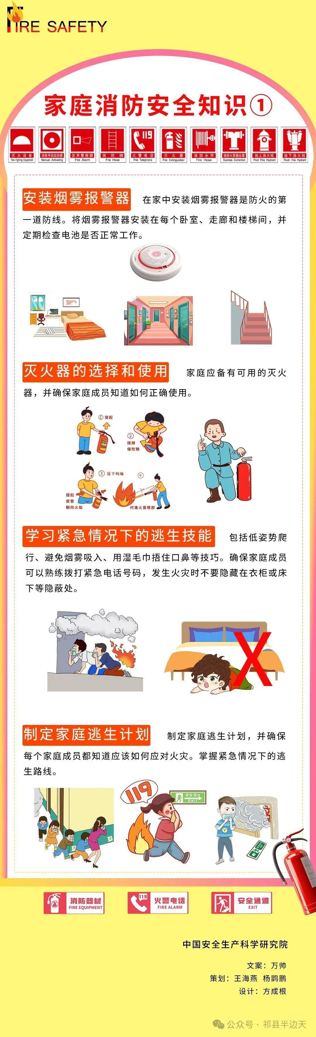 家庭消防安全知识