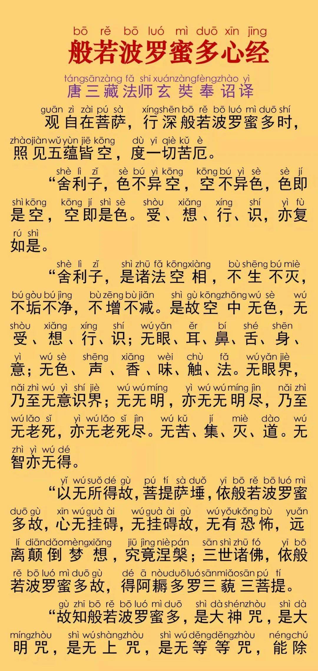 佛教经书心经图片