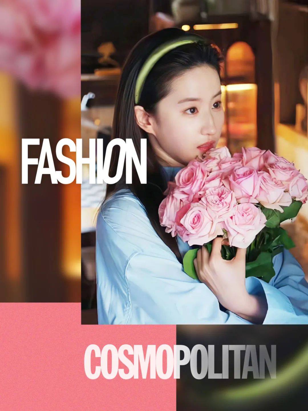 刘亦菲的抱花照该更新了