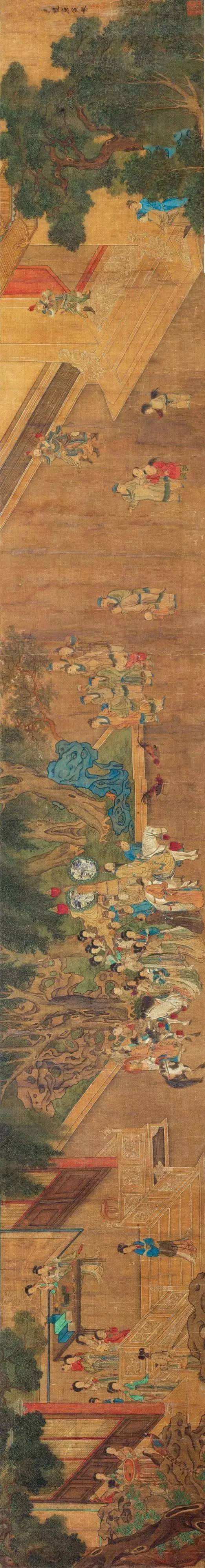 ▼明 吴门四家唐寅《百美图》▼唐寅《琴士图卷》台北故宫博物院藏▼