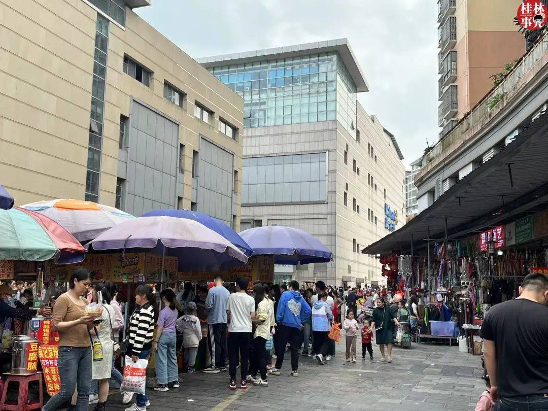 实拍桂林北极广场商贸城如今