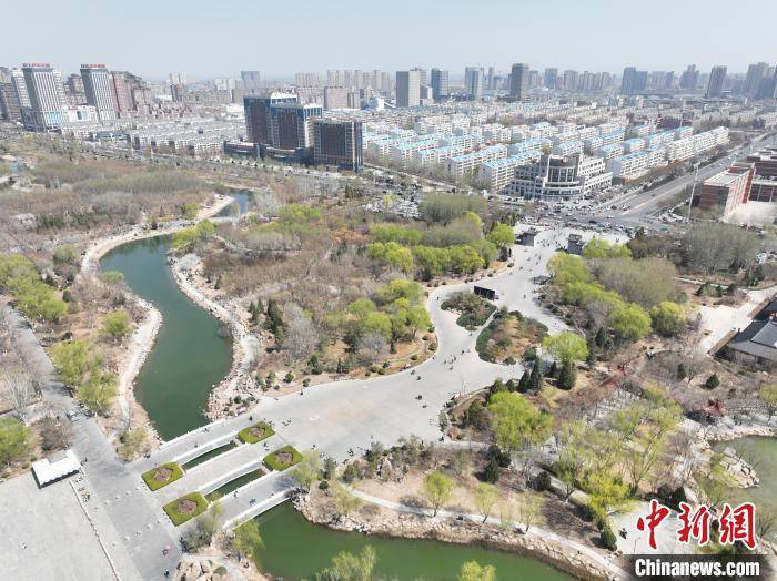 航拍宁夏银川春意渐浓